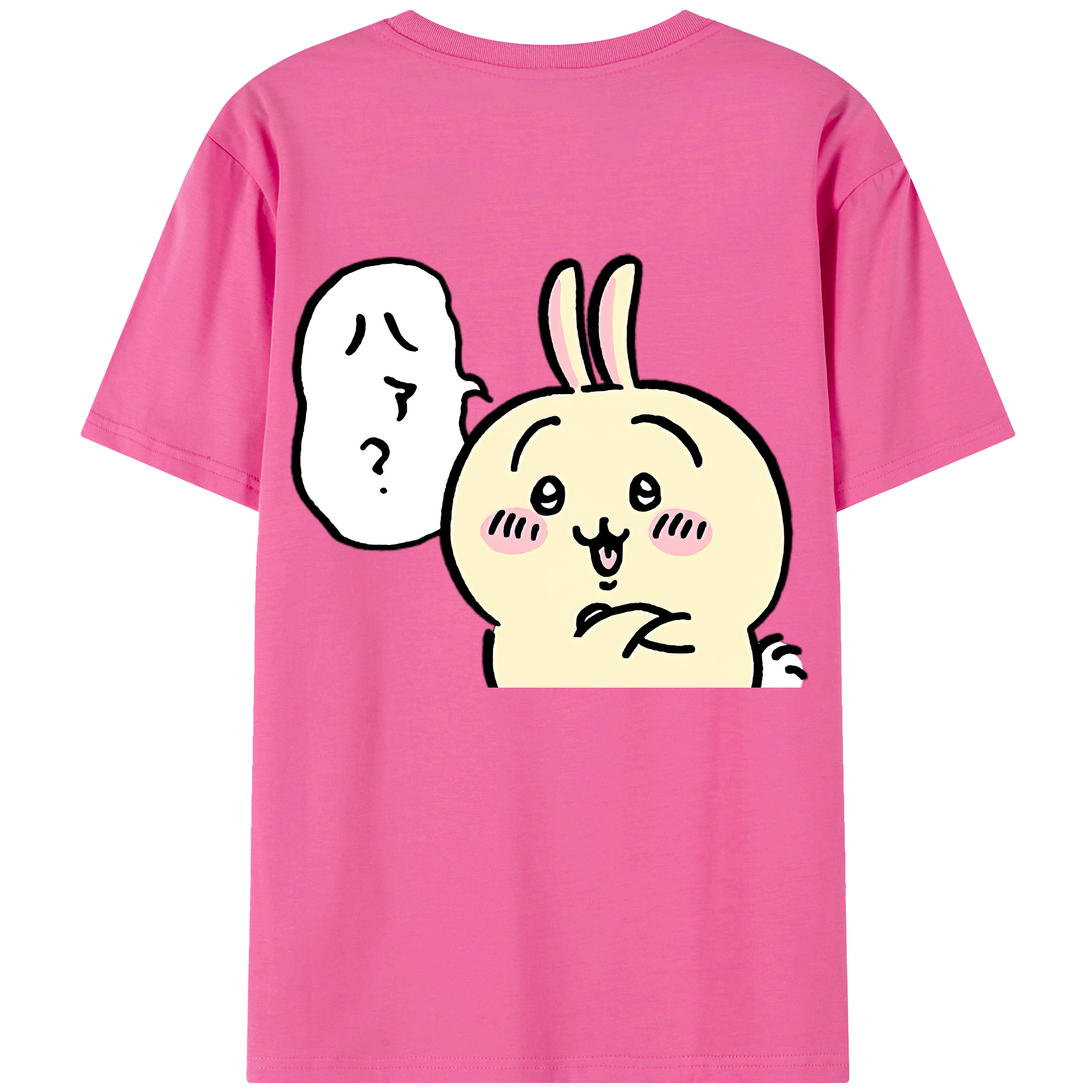 （画像用） ちいかわ うさぎ Chii-kawa usagi レディース半袖Tシャツ(バックプリント)